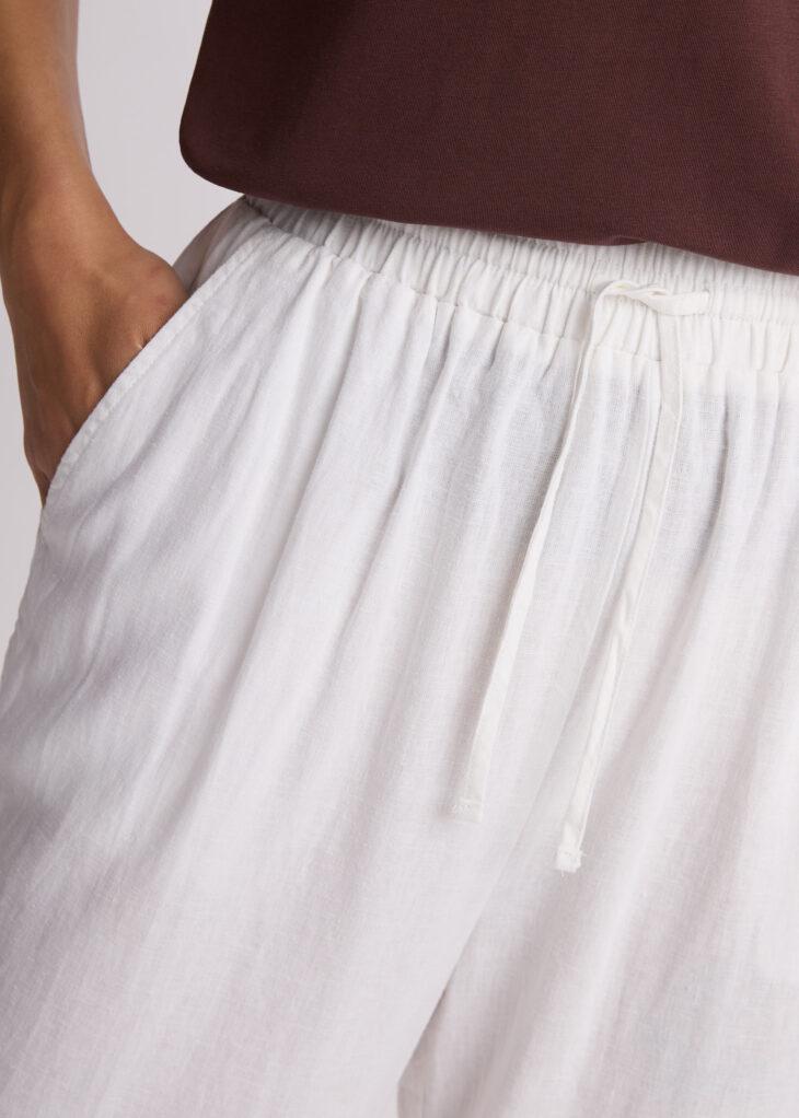 Брюки вільні жіночі Diverse LENEA р. 40 Білий (5905384144287) - фото 3