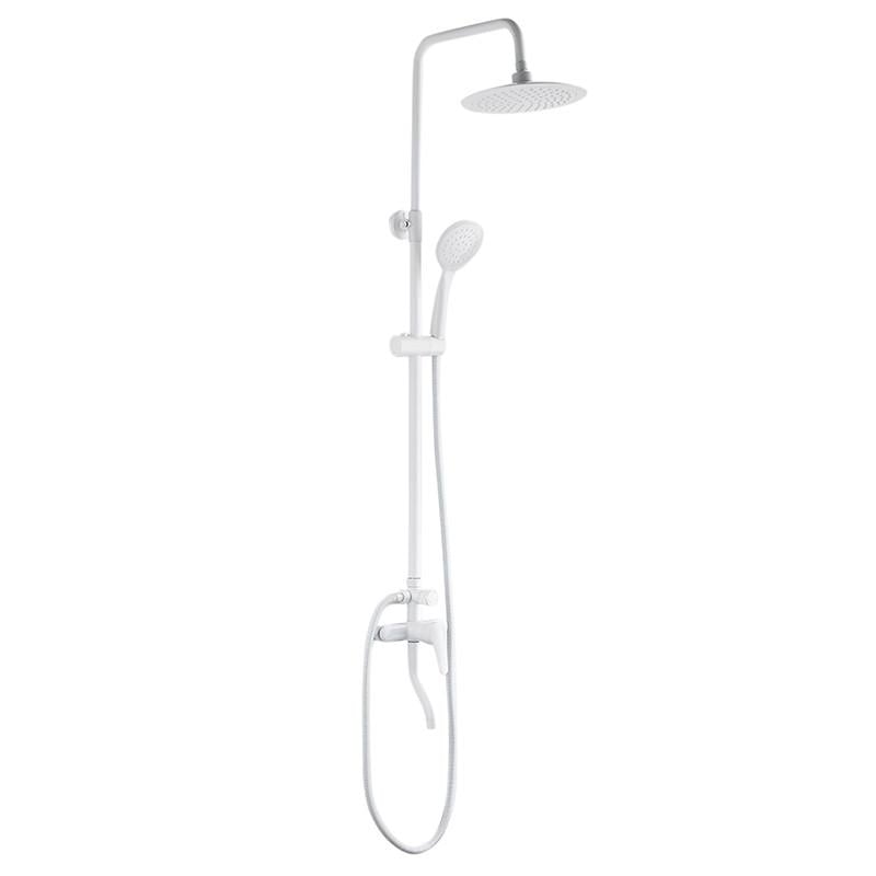 Душова система Plamix Rain-009-J з термопластика зі змішувачем Білий (PM0636)