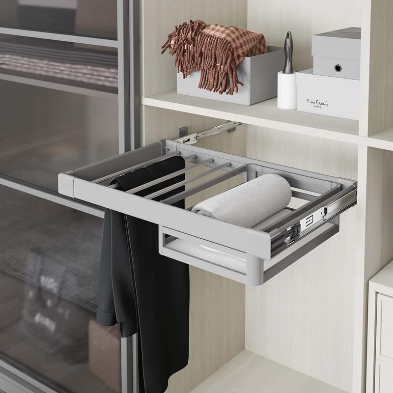 Вішалка для брюк-полиця Starax 800 мм Сірий (S-6242-G) - фото 2 Вішалка для брюк-полиця Starax 800 мм Сірий (S-6242-G) - фото 2