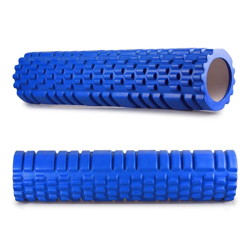 Массажный роллер EasyFit Grid Roller 60 см v.3.1 Синий (EF-2037-Bl) - фото 2