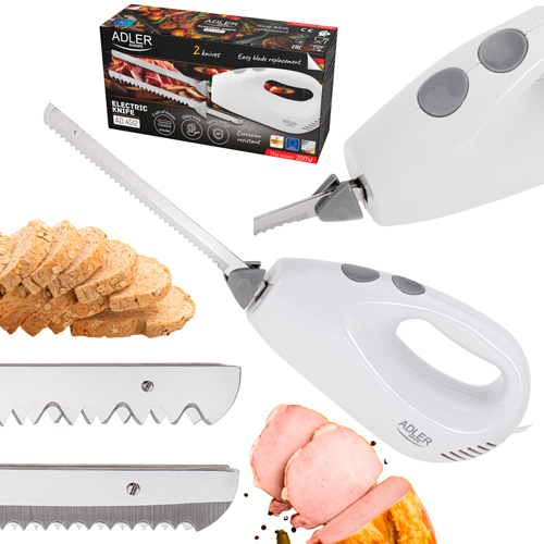 Электронож Adler AD 4512 с 2 лезвиями из нержавеющей стали 200 Вт (04016) - фото 11 Электронож Adler AD 4512 с 2 лезвиями из нержавеющей стали 200 Вт (04016) - фото 11