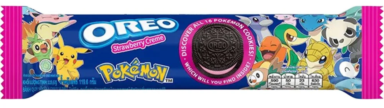 Печенье OREO Pokemon Strawberry Sandwich Cookie 119,6 г (2226621327) Печенье OREO Pokemon Strawberry Sandwich Cookie 119,6 г (2226621327)