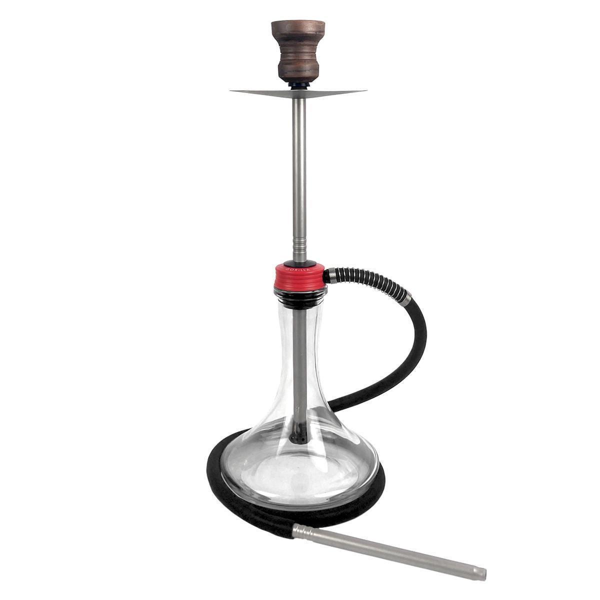 Кальян GORILLA 2.0 Red Craft Clear