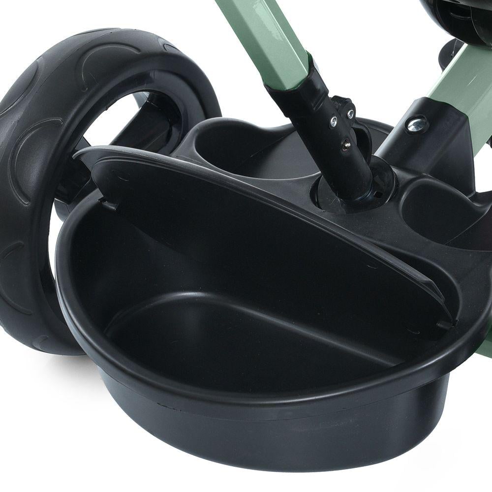 Велосипед триколісний Turbo Trike MT 1001-1 з батьківською ручкою і поворотним сидінням Зелений - фото 4