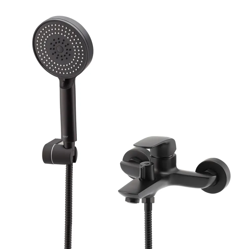 Змішувач для ванни з коротким виливом KOER KB-40008-05 Black (KR3473)