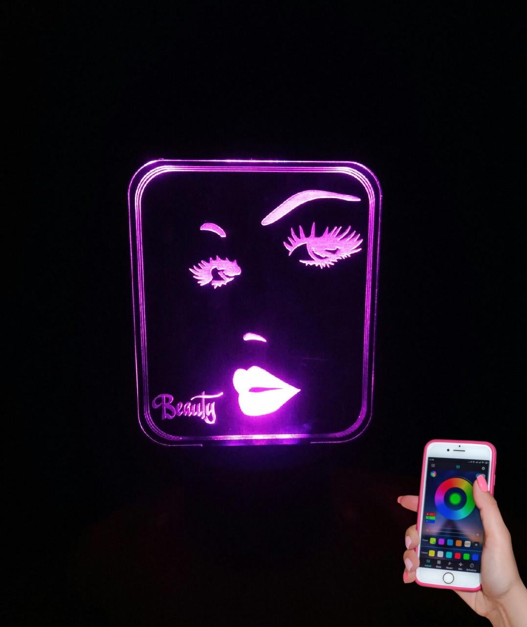 3D-ночник Beauty несколько подсветок/bluetooth (1483166009) 3D-ночник Beauty несколько подсветок/bluetooth (1483166009)