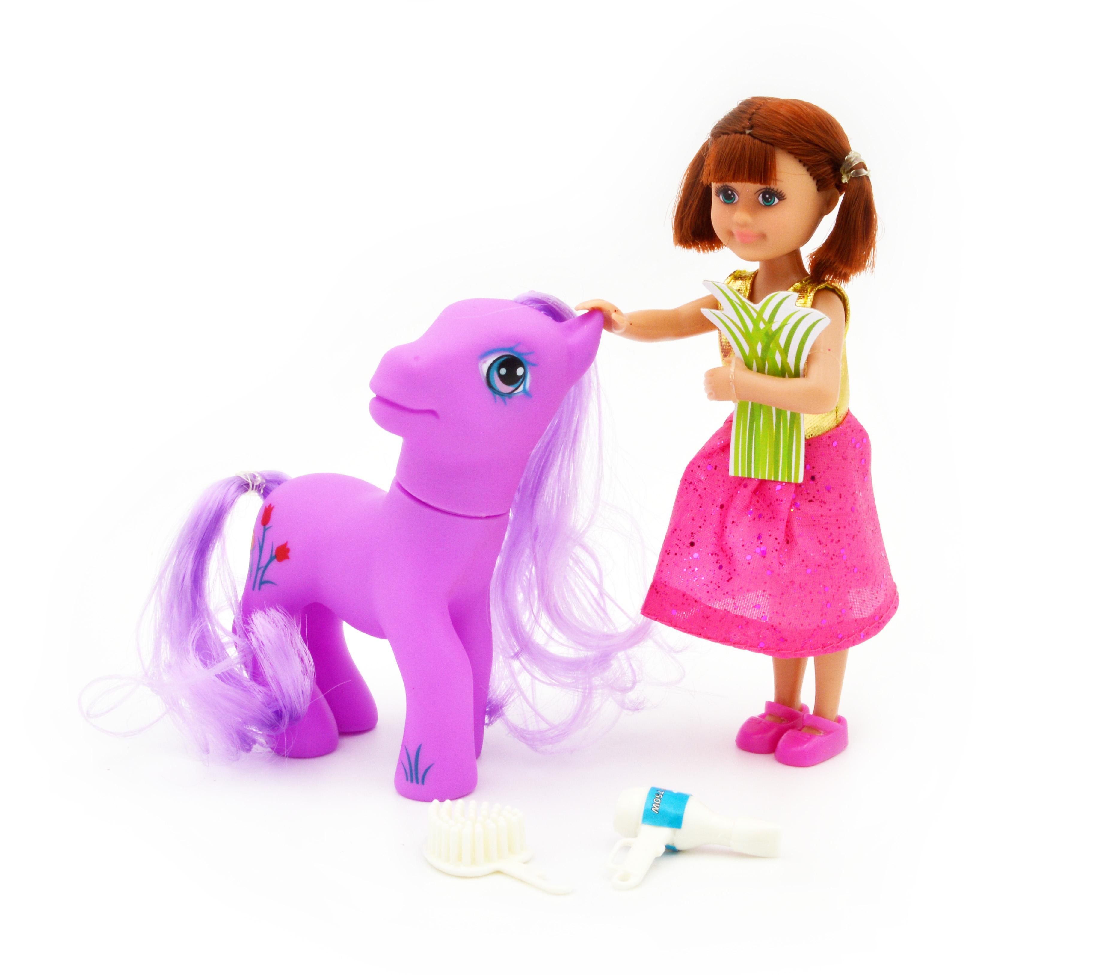 Лялька Defa 8303 з поні гребінцем та феном