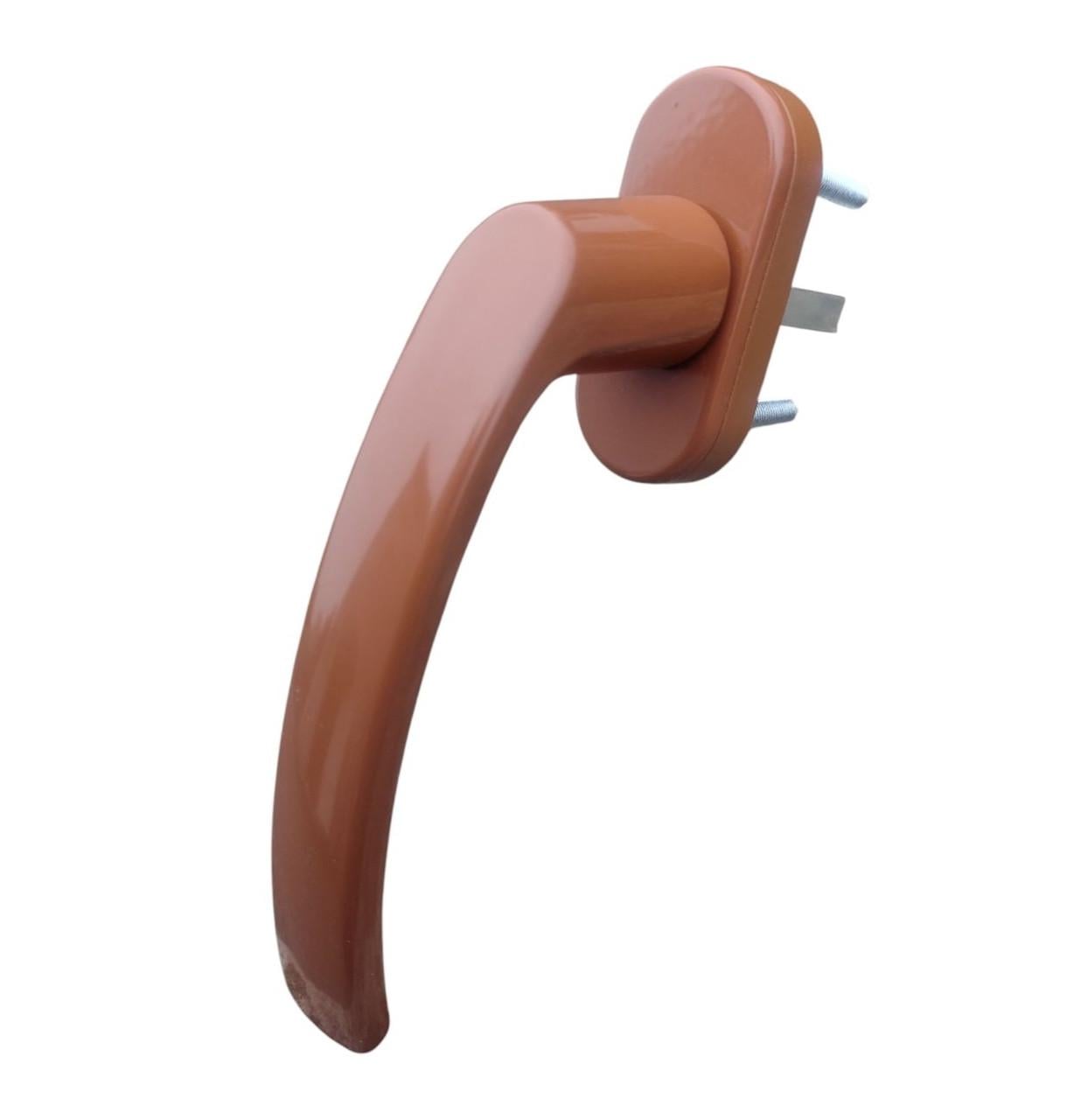 Ручка для пластикового вікна або балконних дверей Medos Pluton Світло-коричневий (RAL 8003)