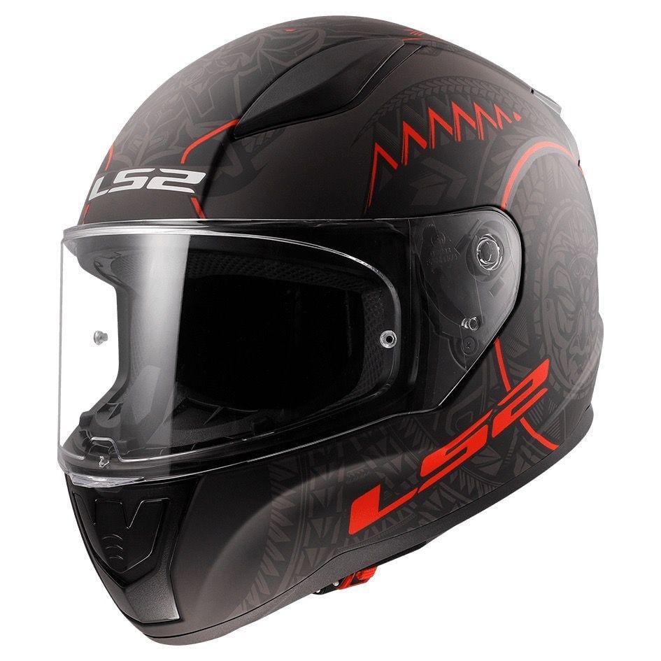 Мотошлем LS2 FF353 Rapid 2 Takaroa 7C XL Matt Black/Red (49907)