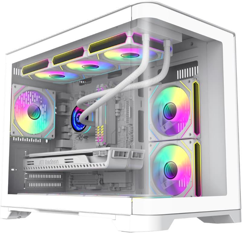 Компьютерный корпус TX HYPE-M White Mid Tower M-ATX закаленное стекло без блока питания (HYPE-M White) Компьютерный корпус TX HYPE-M White Mid Tower M-ATX закаленное стекло без блока питания (HYPE-M White)