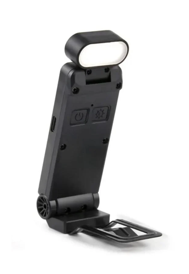 Лампа для чтения портативная с защелкой и датчиком заряда Черный (00012)