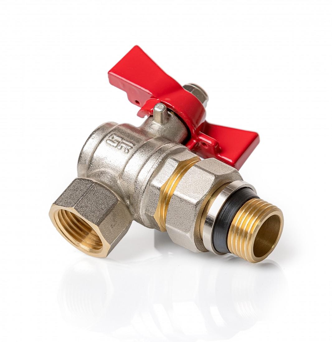 Кран шаровой со сгоном угловой Iger PN40 15 1/2"