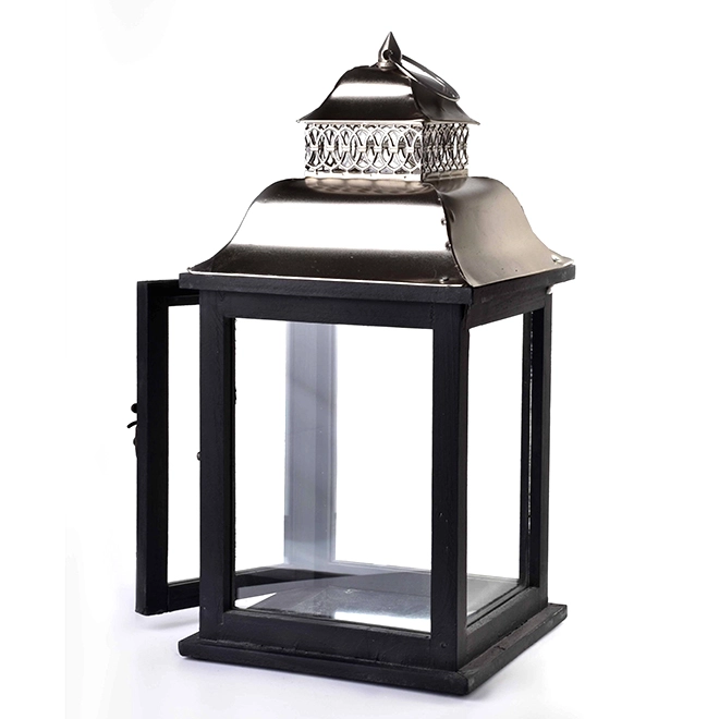 Подсвечник-фонарь деревянный Levi Silver HTO2086 (35267) - фото 2 Подсвечник-фонарь деревянный Levi Silver HTO2086 (35267) - фото 2