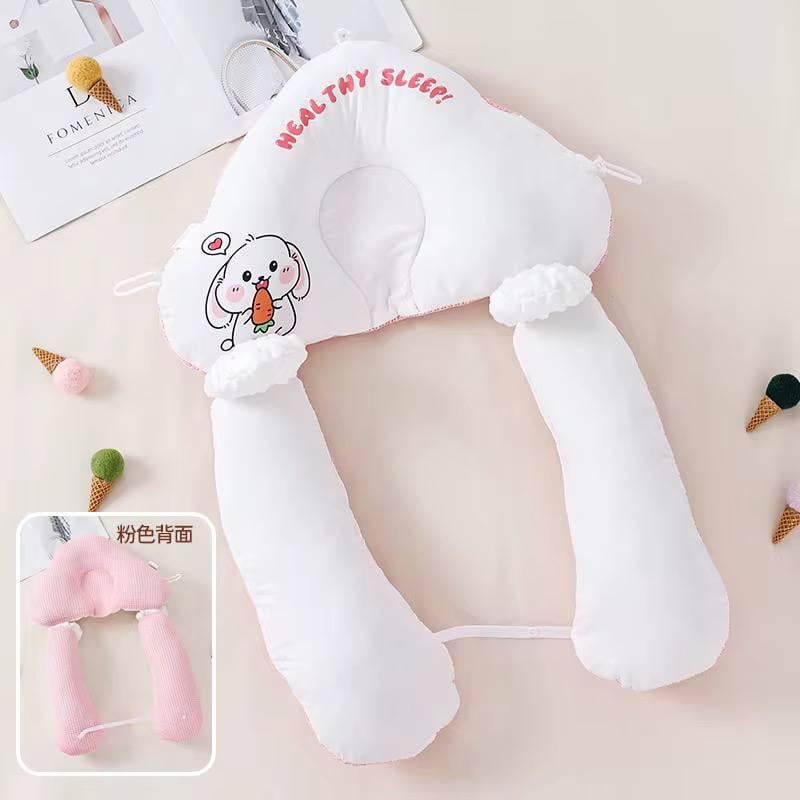 Позиционер для новорожденных Зайчик Розовый - фото 2