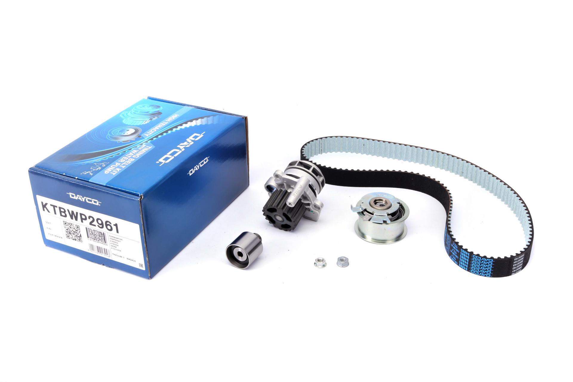 Комплект ГРМ DAYCO и помпа VW Caddy III 07-10-/Golf IV/V 00-11/Passat 1.9T/2.0 TDI 00-09 KTBWP2961