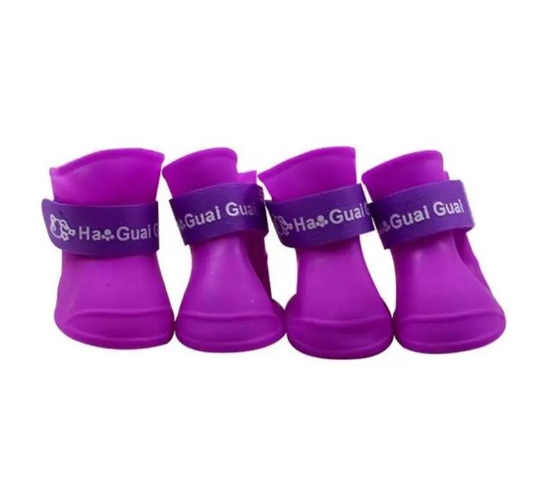 Обувь для собак резиновая Guai Guai 43х33 мм S Purple (875)