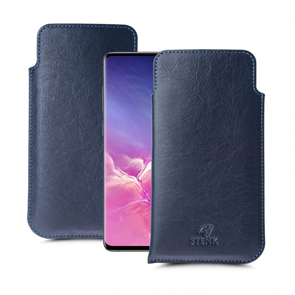Футляр Stenk Elegance для Samsung Galaxy S10 Plus Синий (63337)