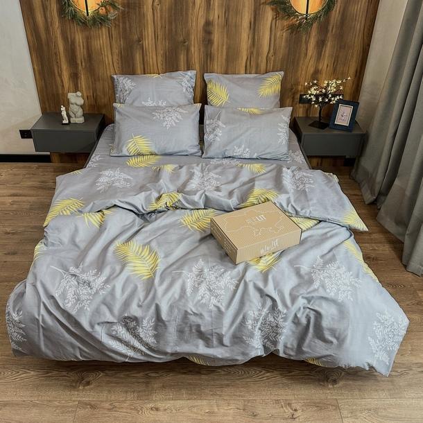 Постільна білизна Lelit полікотон двоспальний Світло-сірий (P-0085)