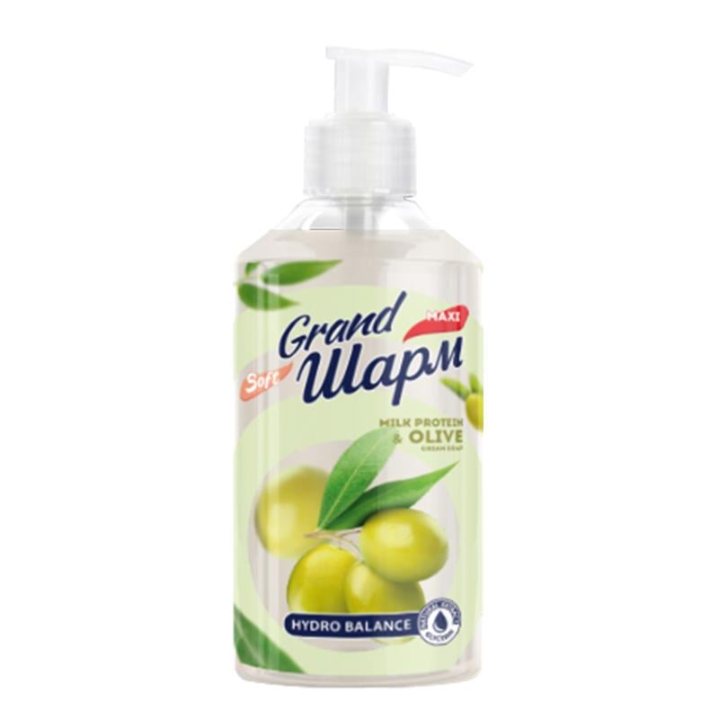 Мыло туалетное жидкое Grand Шарм Молочный протеин/Оливка 500 мл (083572)