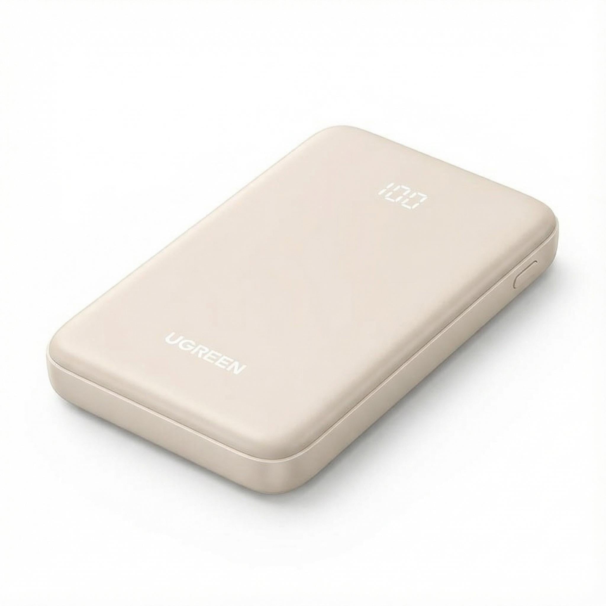 Повербанк для телефона UGREEN PB507 10000 мАч 22,5 Вт Бежевый (25684)