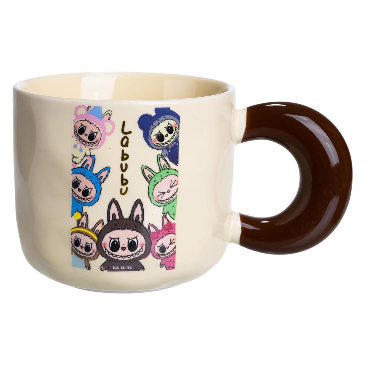 Чашка фарфоровая Light House Labubu LG-30172-D BEG 400 мл Бежевый