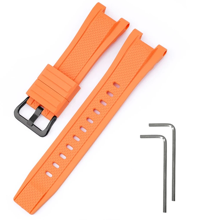 Ремінець для Casio G-Shock GST-W300 Orange BK (4074)