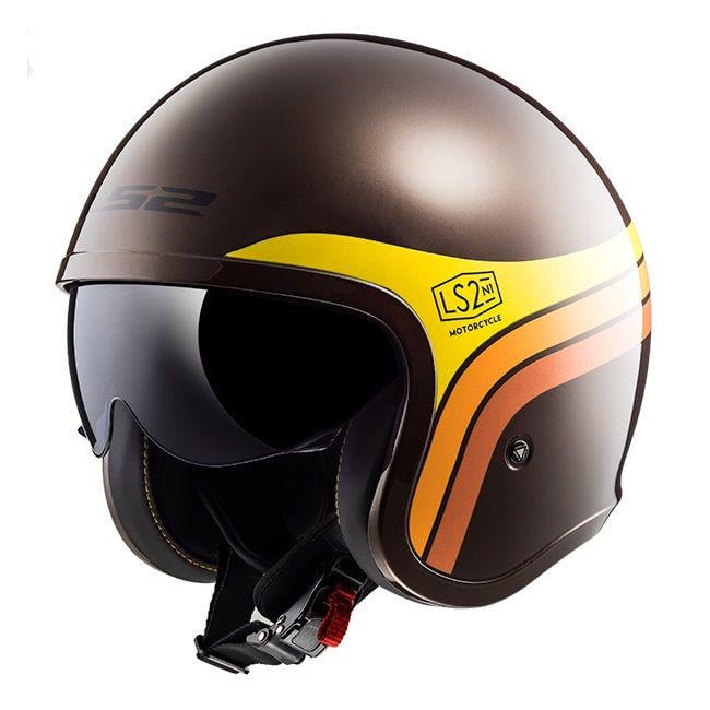 Мотошолом LS2 OF599 Spitfire Sunrise S Brown (51257)