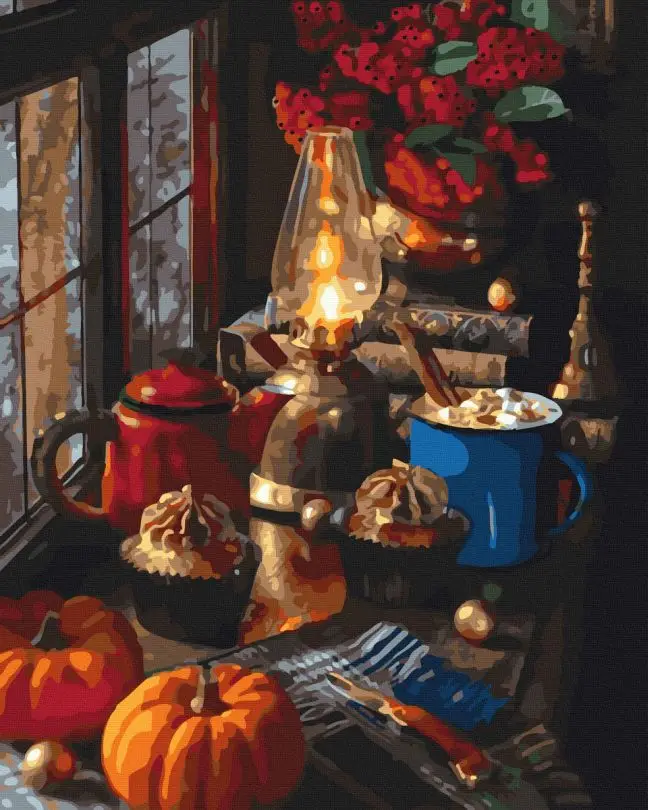 Картина по номерам Brushme Осенний натюрморт 40x50 см (BRM45006) Картина по номерам Brushme Осенний натюрморт 40x50 см (BRM45006)