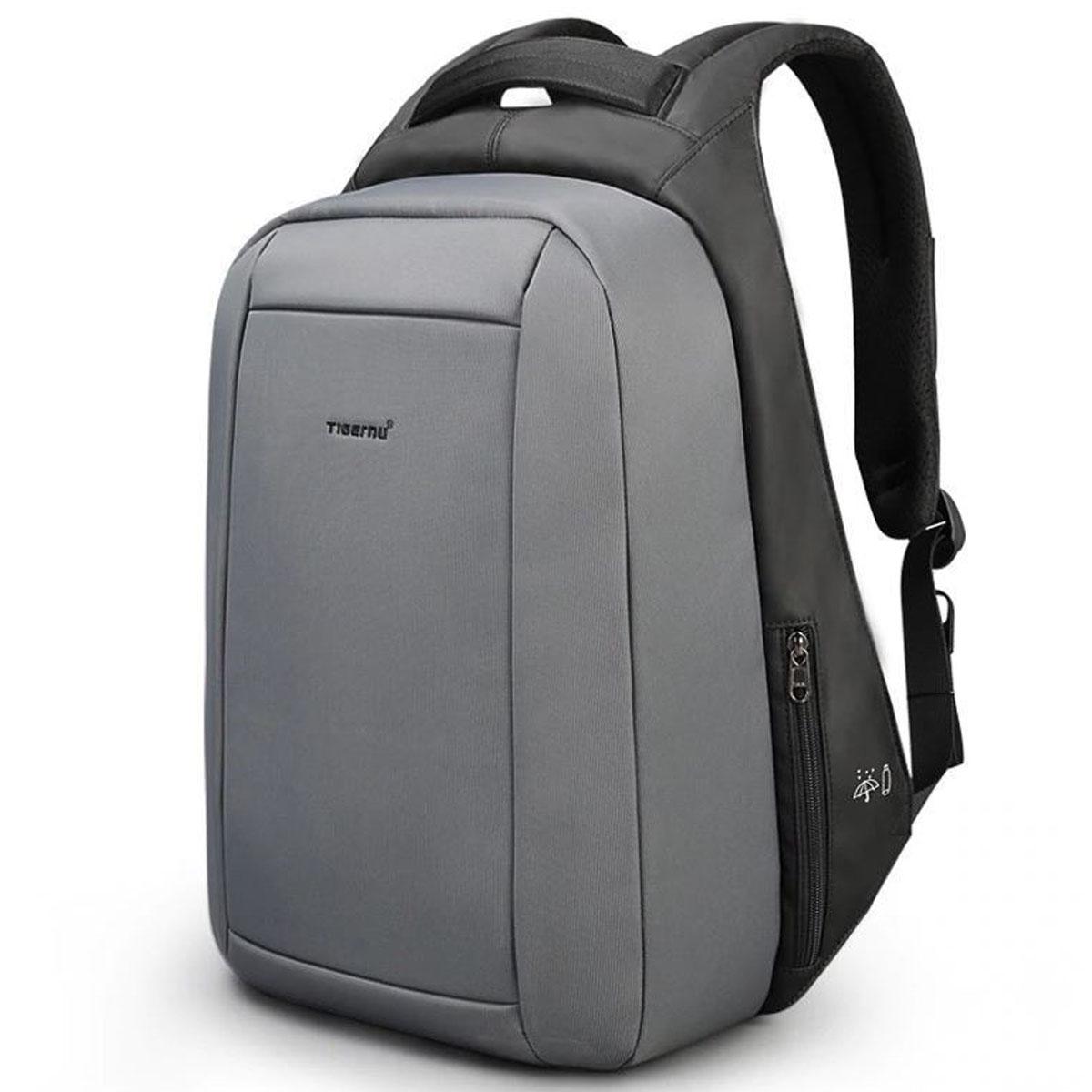 Міський рюкзак антизлодій Tigernu T-B3599 для ноутбука 15,6" з USB 21 л Темно-сірий (TGN-T-B3599-1850)