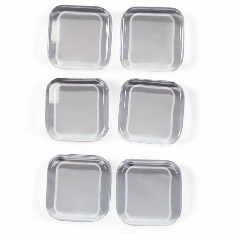 Стопор для дверей настінний силіконовий квадратний 6 шт. (79_6_1_1)