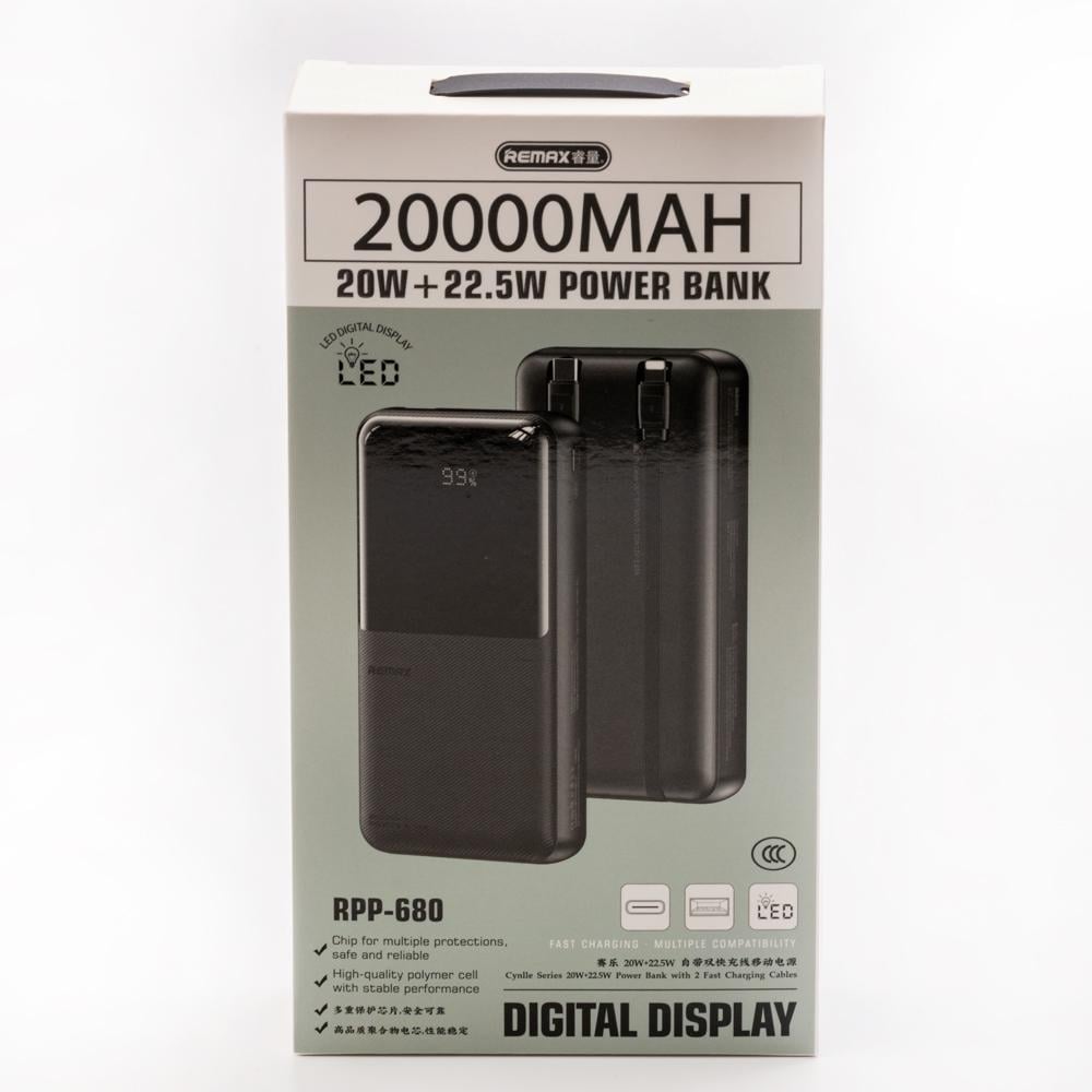 Повербанк Remax RPP-680 20W 225W 20000 mAh Black - фото 5