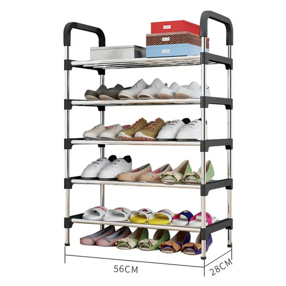 Полка для обуви шестиярусная Серо-Черный (NST6) - фото 6