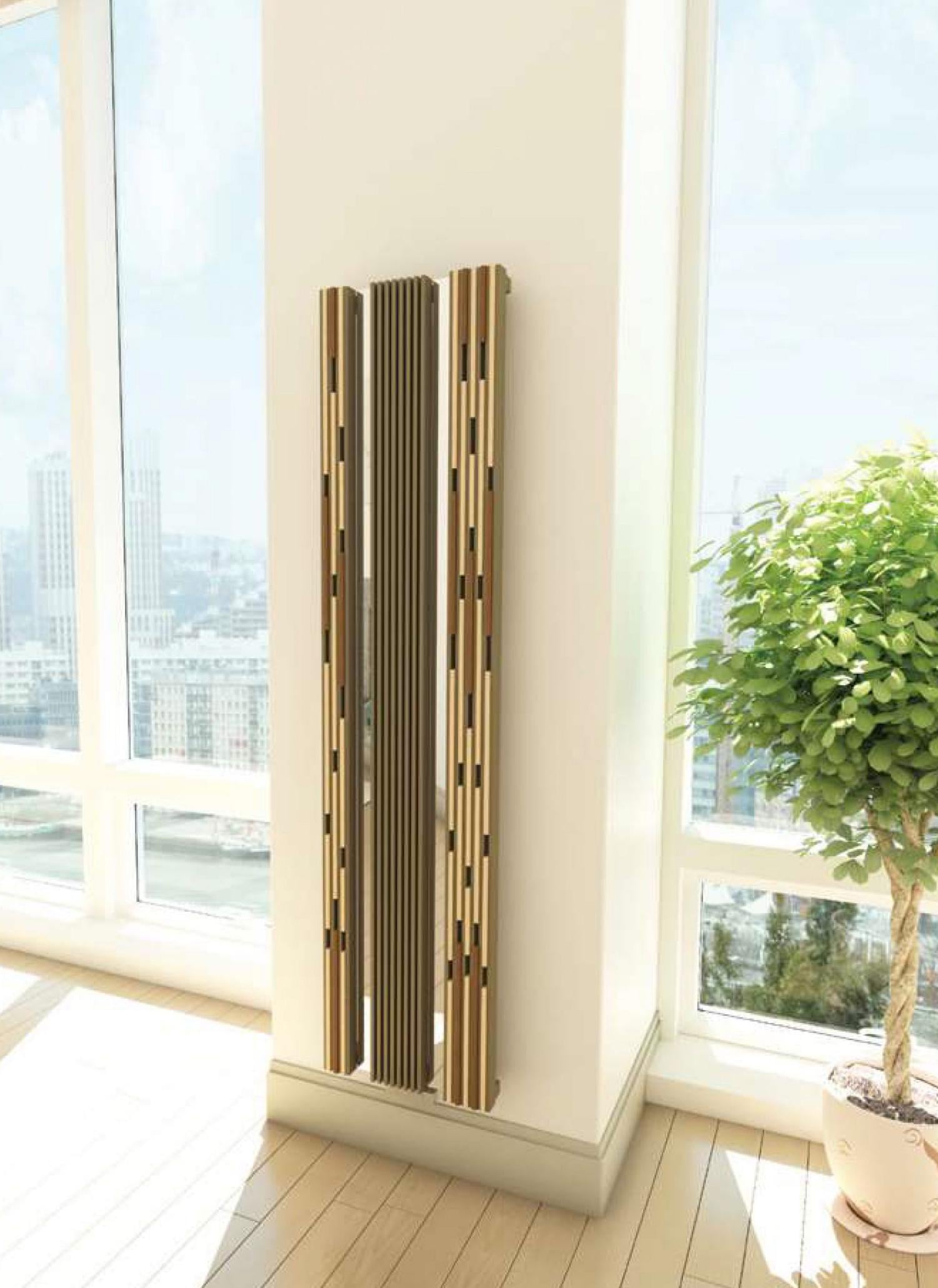 Радиатор вертикальный Radox Invisible 40 Wood 1800x419 мм (563)