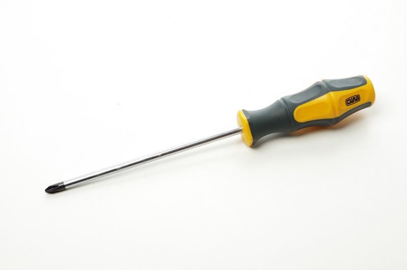 Викрутка хрестова Сила CrV PH2х150 мм обгумована (300743)