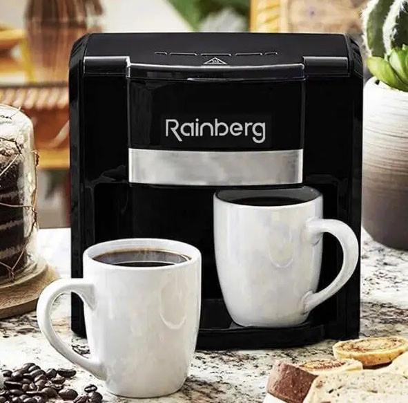 Кавоварка крапельна Rainberg RB-613 на 2 чашки 500 Вт Чорний (2048778210) - фото 4