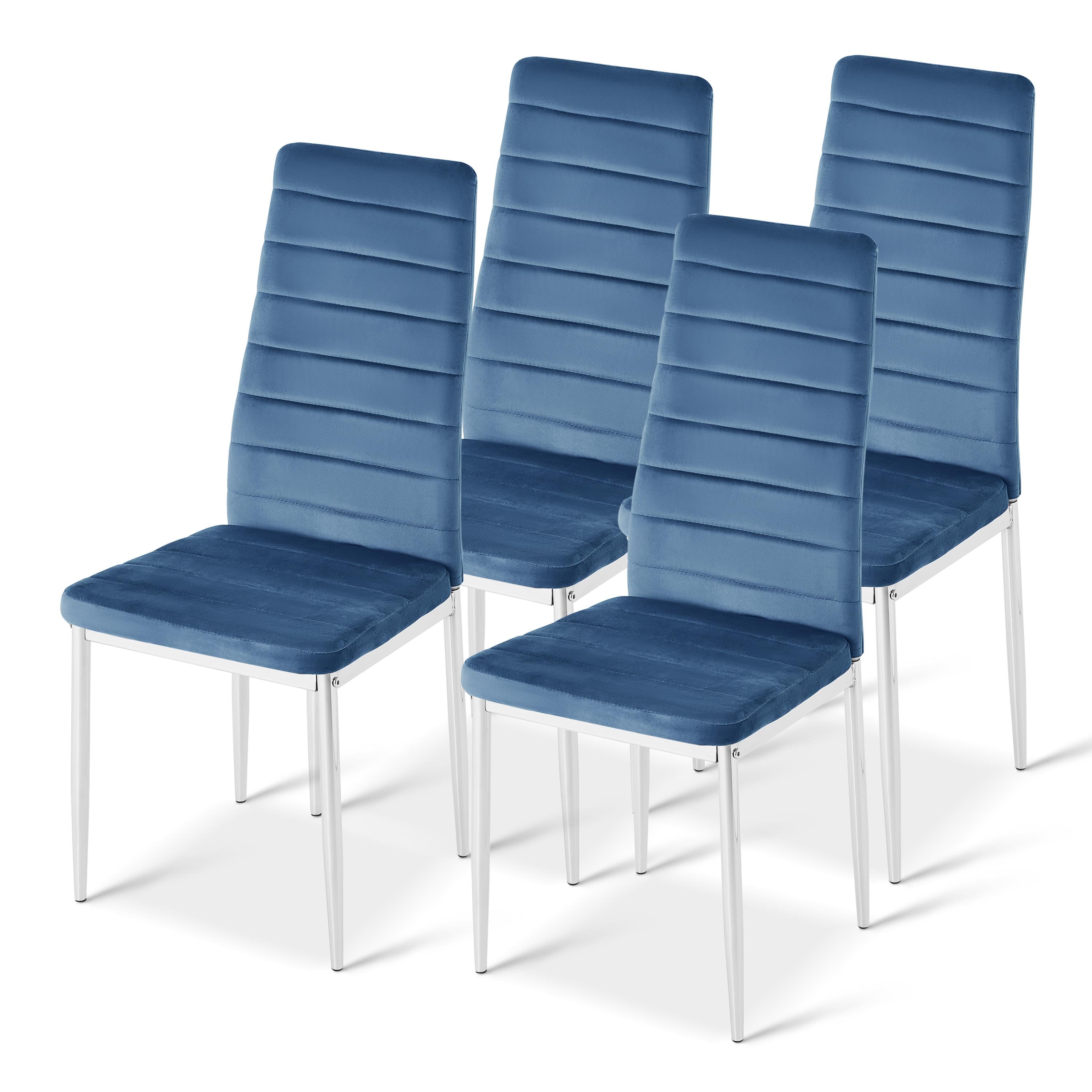 Стулья кухонные набор Homart VCM-004 велюр 4 шт Синий (9438)