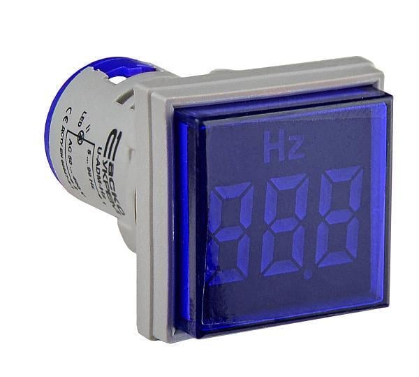 Светосигнальная арматура АСКО-УКРЕМ с индикатором частоты серии U-ADM-Hz квадратная ᴓ22 мм Синий (00000055223)
