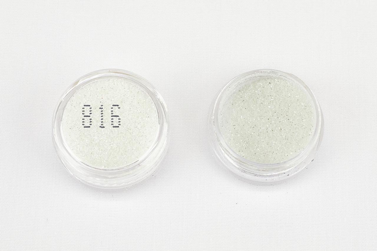 Глітер 816 0,2 мм 1/128 2 мл Сріблястий яскравий (078161) - фото 2 Глітер 816 0,2 мм 1/128 2 мл Сріблястий яскравий (078161) - фото 2