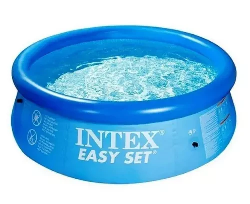 Бассейн надувной Intex Easy Set круглый сборный с трехслойной ПВХ-чашей для двора и дачи 244×76 см 2419 л (3121632729)