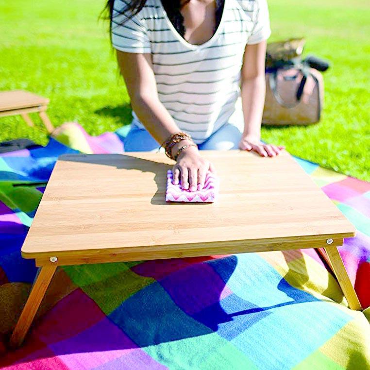 Столик-піднос для сніданку з дерева Індіана 50Х70 Ваніль (СТП-572402) - фото 2