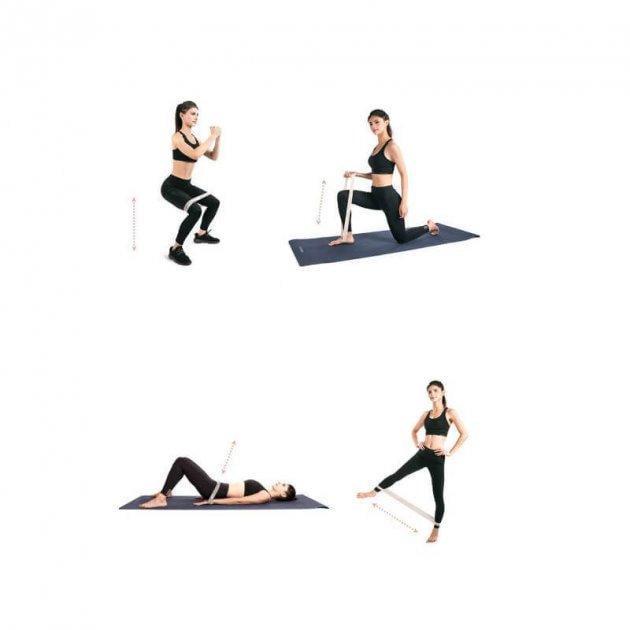 Набор эластичных резинок для фитнеса Yunmai Energy Elastic Ring YMRB-L600 Pink - фото 2