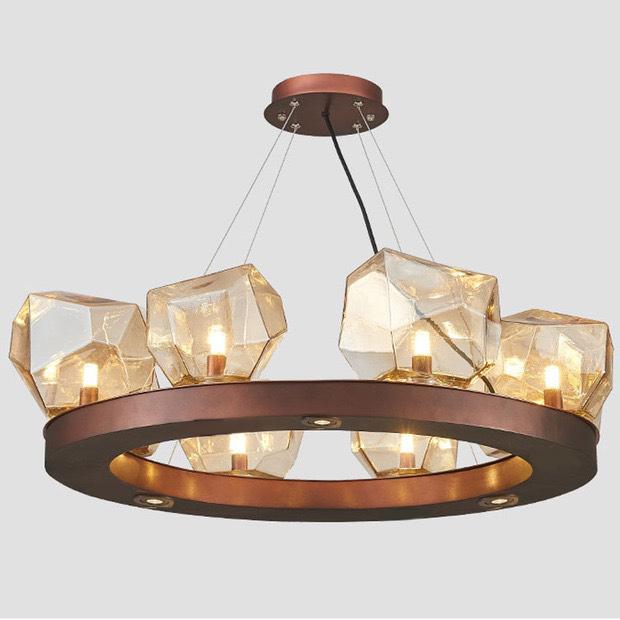Люстра Hiraeth LED 6P 65 см Brown (9317648)