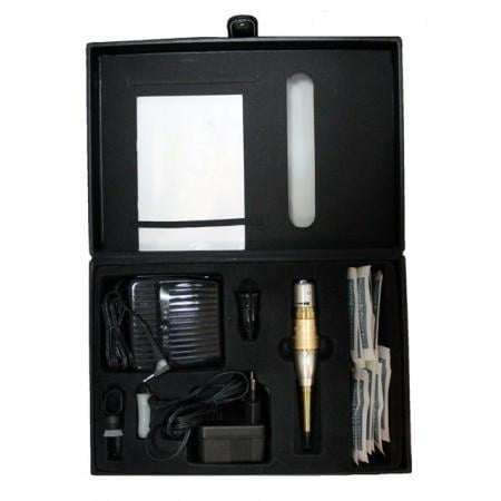 Набор для татуажа Princess-Golden kit машинка в прямоугольной коробке коробке Золотой с серебристым