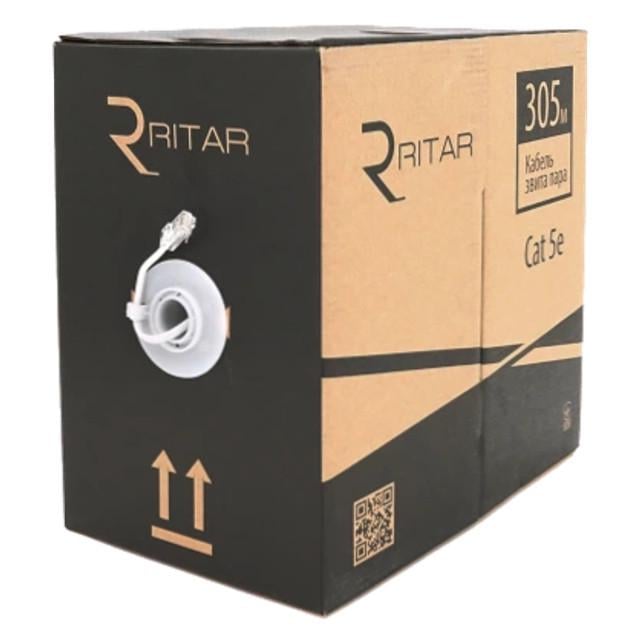 Кабель для внутрішнiх робіт КПВ UTP 4x2x0,5 ССА cat 5E 305 м (2951380998)