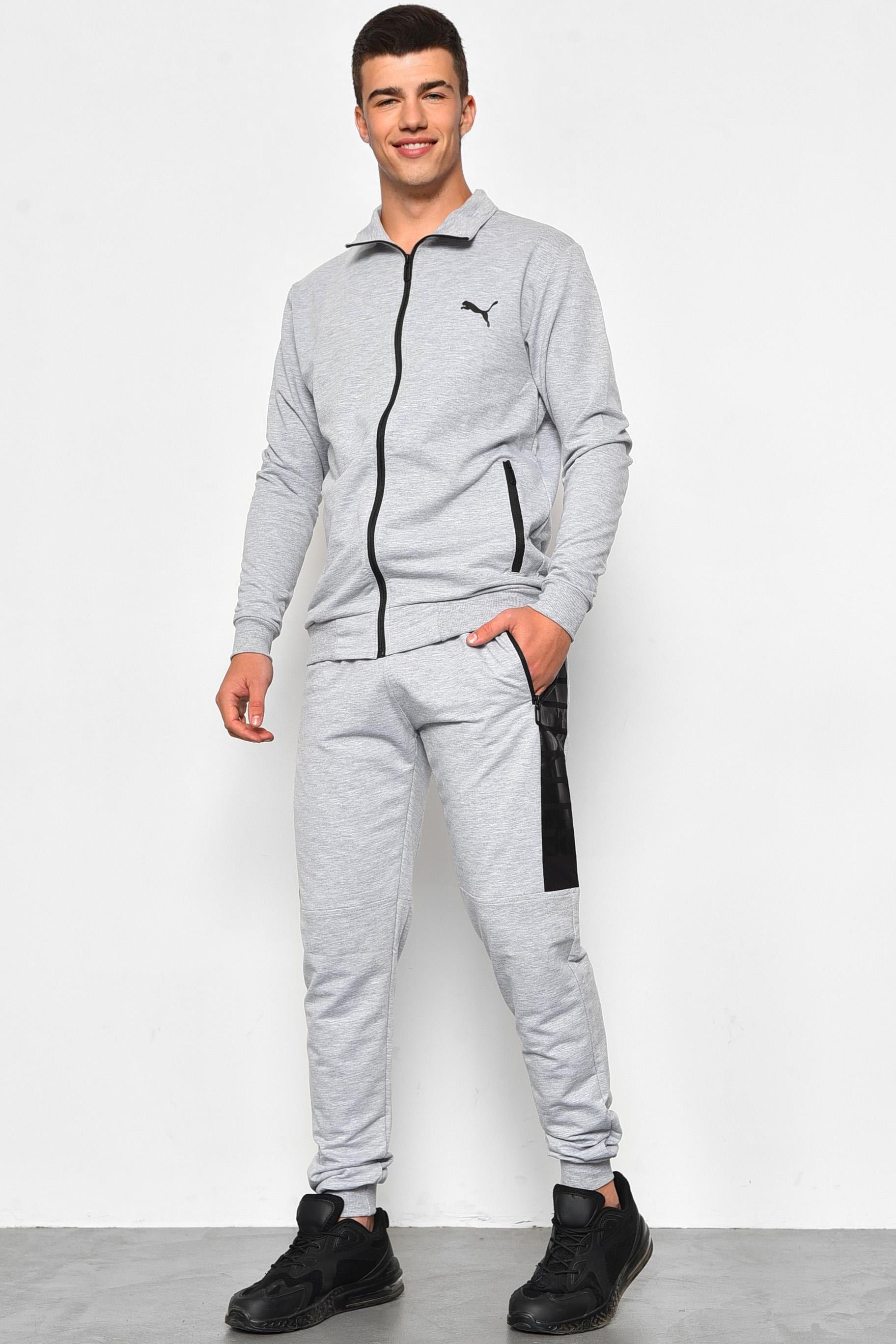 Спортивный костюм мужской XL Серый (179675)