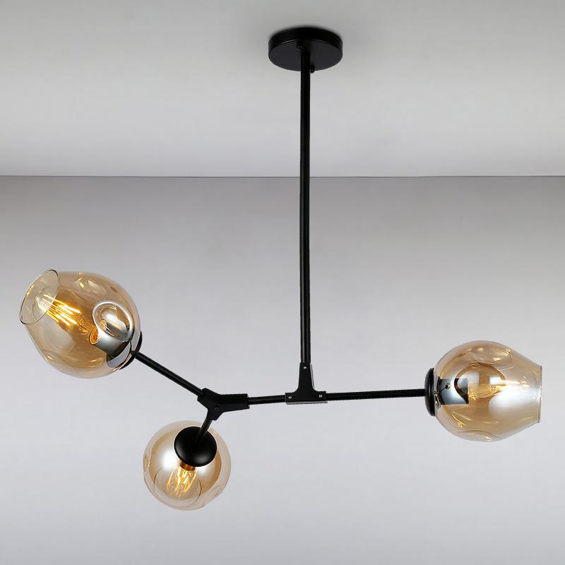 Люстра подвесная молекула Light House LS-15226-3 Черный