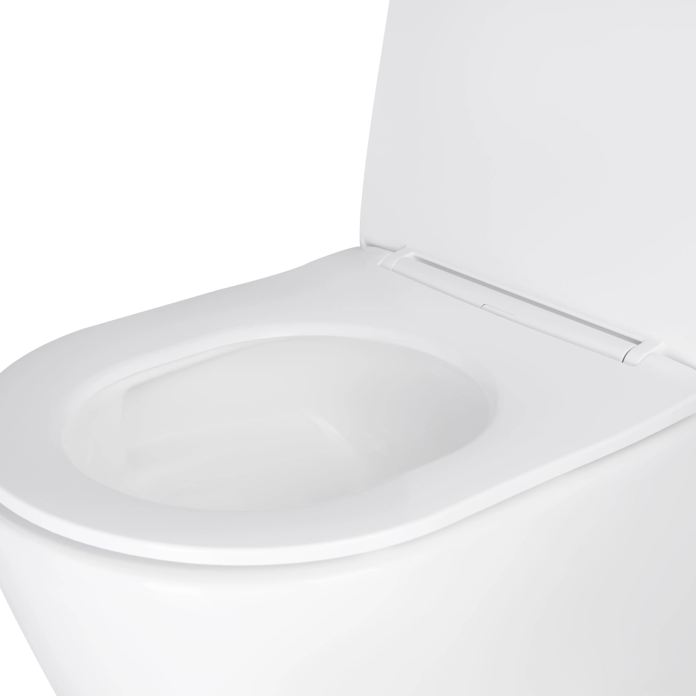 Унітаз підвісний Qtap Swan безободковий Ultra Quiet з сидінням Soft-close (QT16335179W) - фото 6