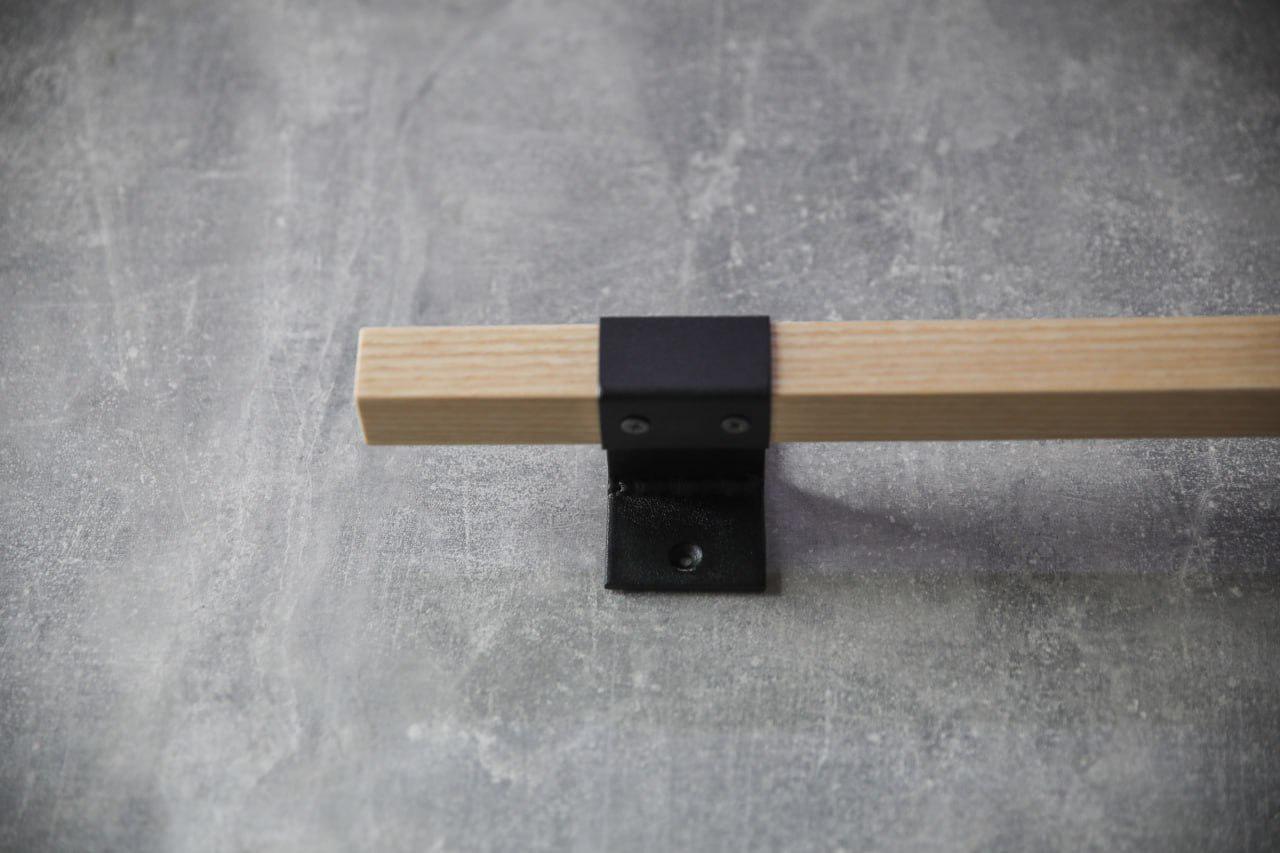 Тримач для рушників дерев'яний з металевим 60х8х8 см (ML-94.4) - фото 6