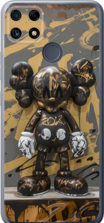 Чехол на Realme C25 Bronze kaws (6097u-3613-42517)