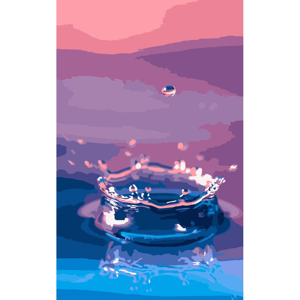 Картина по номерам Strateg Капля воды 50x25 см (Str-WW001)